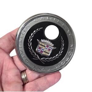 1996 Cadillac DeVille OEM Trunk Key Hole Emblem Badge Logo Silver
